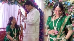 Photos: मराठी अभिनेत्रीच्या डोहाळे जेवणाचे फोटो व्हायरल; फुलांच्या दागिन्यांमध्ये खुललं सौंदर्य