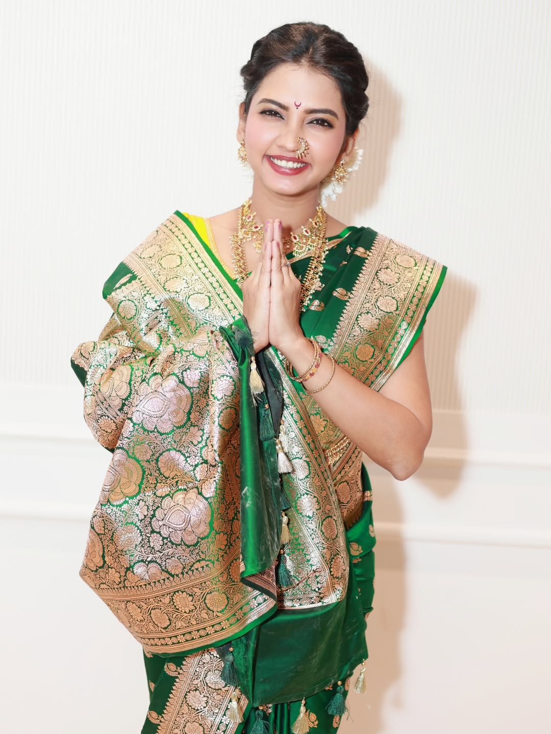 Meera joshi paithani saree look dadar paneri saree collection