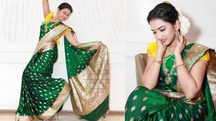 Meera joshi paithani saree look dadar paneri saree collection
