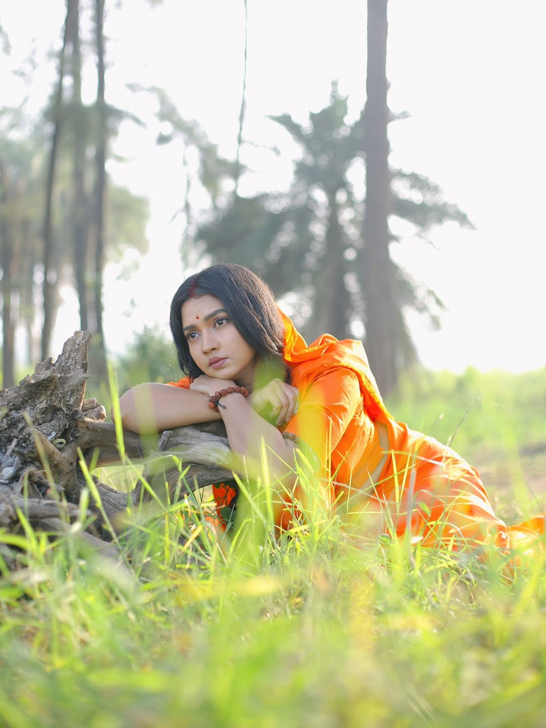 Meera joshi seeta look in keshari saree (10)
