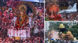 Mumbai Ganesh Visarjan 2025: ‘लालबागचा राजा’सह मुंबईतील मोठे गणपती मंडपाबाहेर, यंदा श्रॉफ इमारतीतर्फे ‘ऑपरेशन सिंदूर’वर आधारित पुष्पवृष्टी