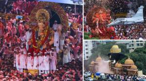 Mumbai Ganesh Visarjan 2025: ‘लालबागचा राजा’सह मुंबईतील मोठे गणपती मंडपाबाहेर, यंदा श्रॉफ इमारतीतर्फे ‘ऑपरेशन सिंदूर’वर आधारित पुष्पवृष्टी