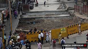 Mumbai road concreting work