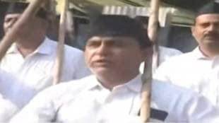 Muslim volunteers at RSS roadshow in Gaddi Godam area of тАЛтАЛNagpur