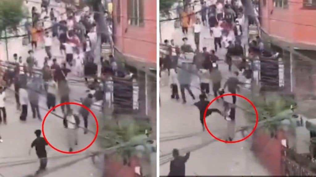 Nepal Gen Z Protest Mob Attacks Finance Minister Video