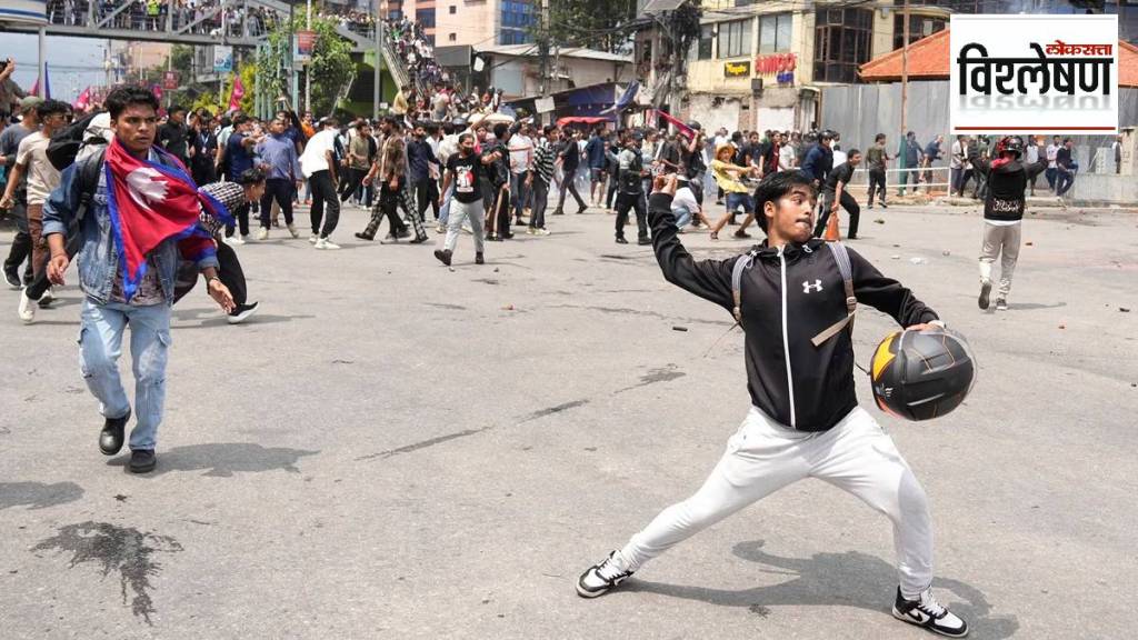 नेपाळमधील निदर्शने नेमकी कुणी आयोजित केली होती? (छायाचित्र दी इंडियन एक्स्प्रेस)