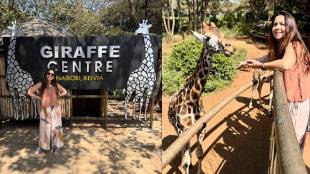 sonalee kulkarni travel nairobi giraffe centre
