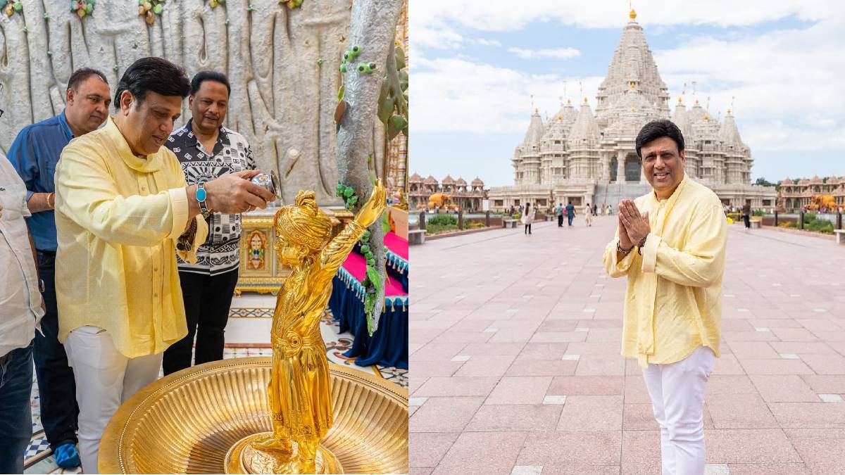 govinda visits swaminarain temple 