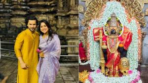 Photos : ‘हळद रुसली कुंकू हसलं’ मालिकेतील जोडीनं घेतलं कोल्हापूरच्या महालक्ष्मीचं दर्शन