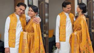Avinash narkar and Aishwarya narkar couple traditional look photoshoot