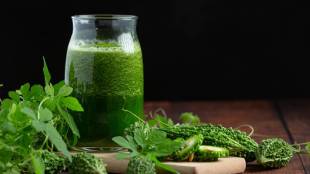 bitter gourd juice or neem juice