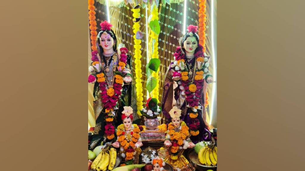 Gauri Puja Vidarbha, Mahalaxmi Puja vegetables, 16 vegetables offering, Gauri Puja significance, Vidarbha festivals, Yavatmal traditional puja, Gauri festival rituals,