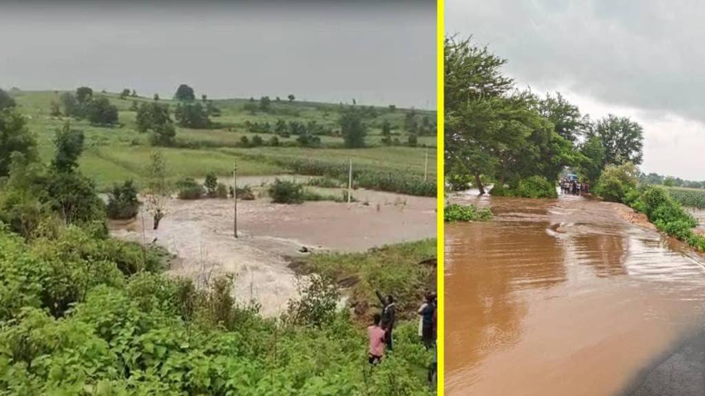 farm lake burst, crop damage Melghat, Dharani Akot flood, Baroo village flooding, Kharif crops loss, Melghat farmers crisis,