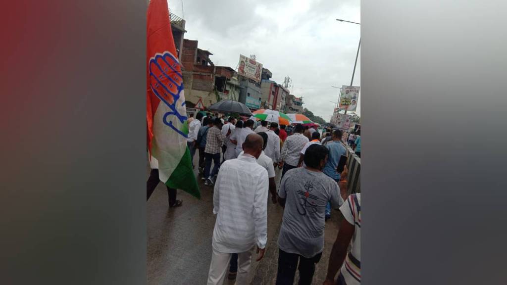 Election rigging Nagpur, BJP voter list controversy, Congress protest Kamptee, Rahul Gandhi election allegations, Vote Chor Gaddi Chhod movement, Maharashtra election fraud,
