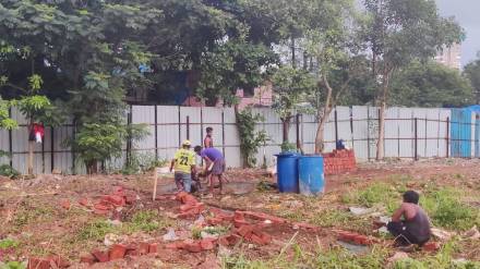 Locals opposed new municipal health center being built in Penkar Pada village in Mira Road