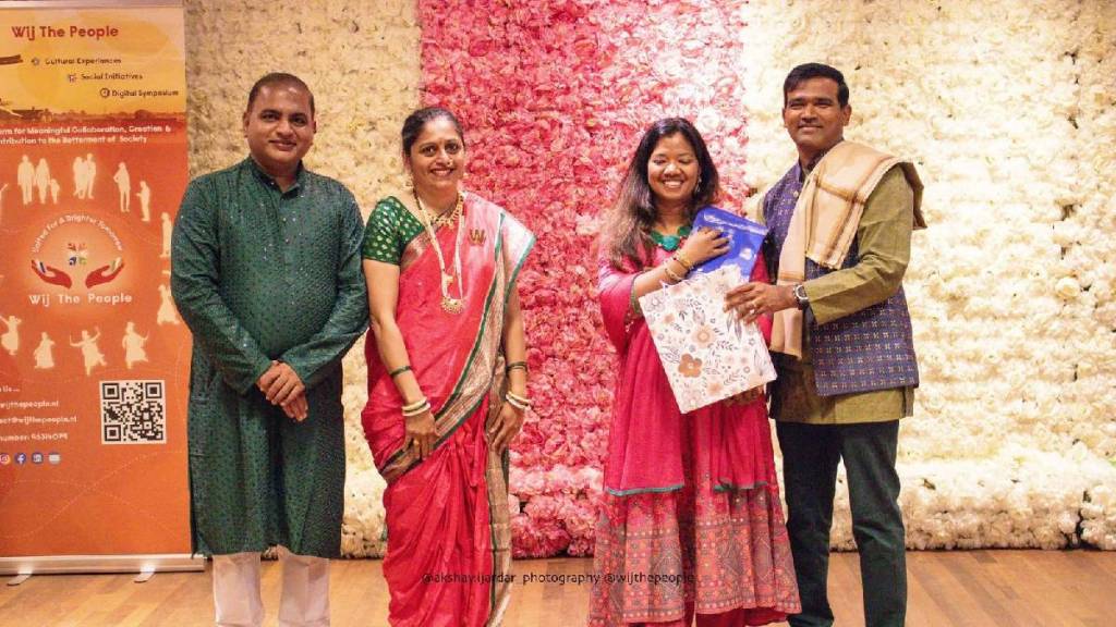 amit Kashikar native of nagpur celebrated ganeshotsav in nedarland