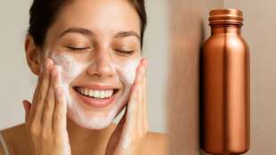 how to wash face with overnight infused copper water