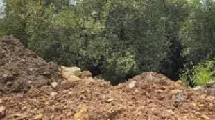 navi Mumbai large amount of debris dumped at nhava sheva railway station