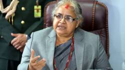 PM Sushila Karki : सुशीला कार्की नेपाळच्या नव्या हंगामी पंतप्रधान; राष्ट्रपती भवनात घेतली शपथ