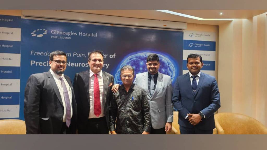 56 year old patient successfully treated neurological disorder called trigeminal neuralgia at Gleneagles hospital in Parel