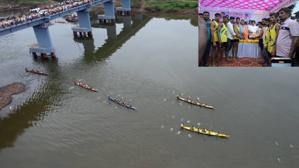 sangli tarun maratha boat Club won first place and rs 21 000 in Krishna river boat race sud 02