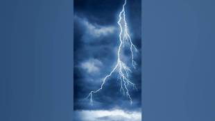 chandrapur saw intense 25 minute rain with thunder lightning late night