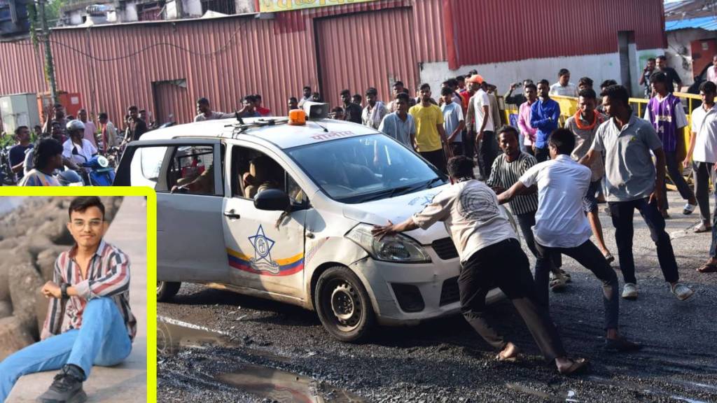 Nagpur pothole accident, motorcyclist death Nagpur, pothole Nagpur, heavy rain accidents India, road safety Nagpur,