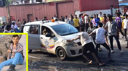 Nagpur pothole accident, motorcyclist death Nagpur, pothole Nagpur, heavy rain accidents India, road safety Nagpur,