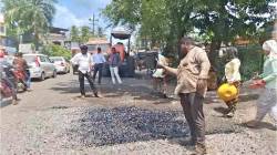 अलिबाग वडखळ महामार्गाचे काम वादात