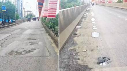 Mira-Bhayandar bridge potholes, MMRDA bridge repair, Mumbai double-decker bridge issues, Mumbai traffic bridge problems,
