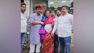 PM Modi saree image, Mama Pagare BJP incident, Dombivli political controversy, BJP Congress conflict Dombivli,