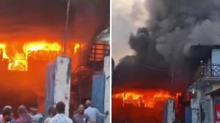 Mumbai gas leak fire, LPG cylinder Mumbai, gas leak injuries Mumbai, Military Road fire accident,