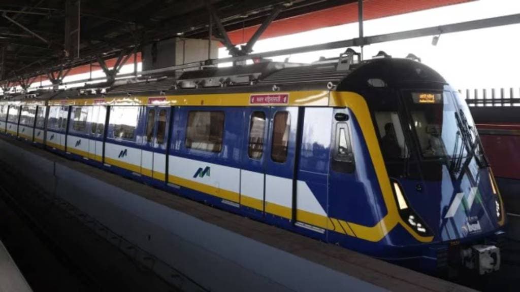 Mumbai Metro 9 testing, Dahisar Kashigaon Metro, Metro 7 service disruption, Metro train technical issue,