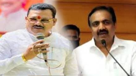 sanjay shirsat and jayant Patil inspected flood affected villages