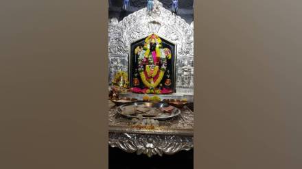 navratri at bhuinj mahalaxmi temple sun rays anoint idol devotees cheer the divine moment