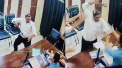 Uttar Pradesh : मुख्याध्यापकाची शिक्षण अधिकाऱ्याला बेल्टने मारहाण; व्हायरल Video ची शिक्षण मंत्र्यांनी घेतली दखल; म्हणाले, “त्यांचा छळ…”