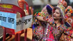 Garba : गरब्याच्या कार्यक्रमात सहभागी होणाऱ्या नागरिकांवर गोमूत्र शिंपडल्यानंतर दिला जातोय प्रवेश, नव्या वादाला तोंड फुटणार? कुठे घडला प्रकार?