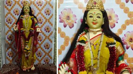 Navratri Virar celebration, Mahalakshmi idol, Bhavani Shankar Temple events, Agashi village festival, traditional Navratri rituals,