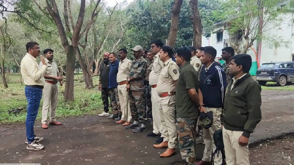 forest department staff uses drones to track and capture leopard