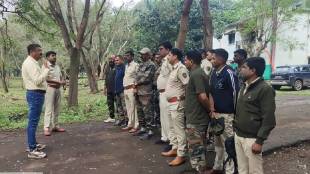 forest department staff uses drones to track and capture leopard