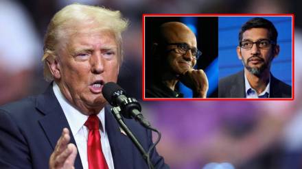 Donald trump praises satya Nadella