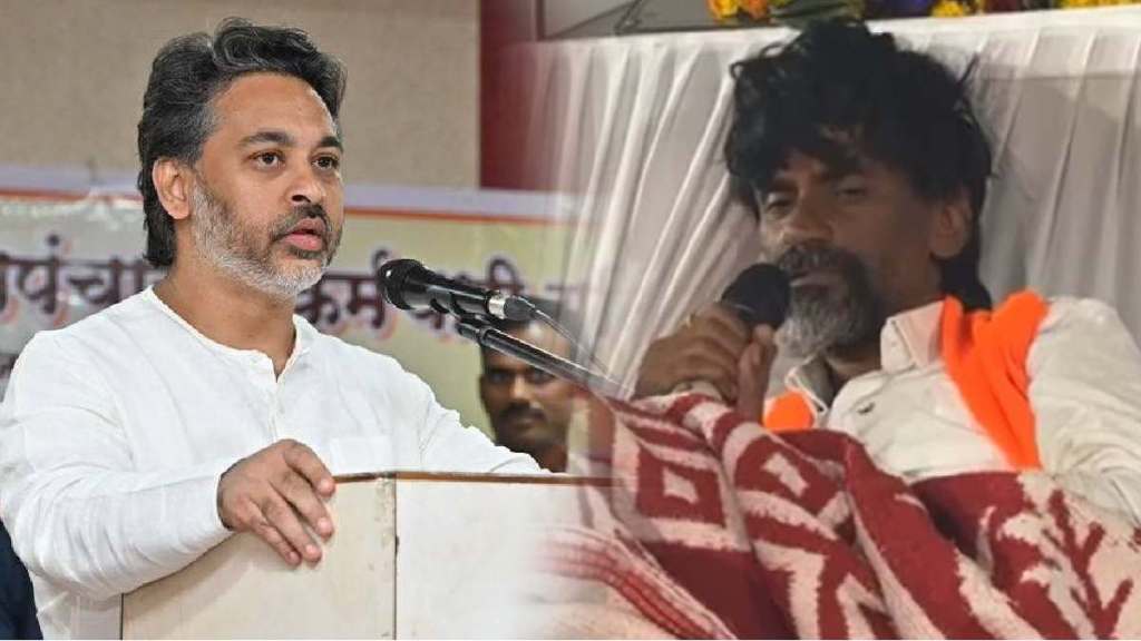 Nilesh Rane vs Manoj Jarange Patil