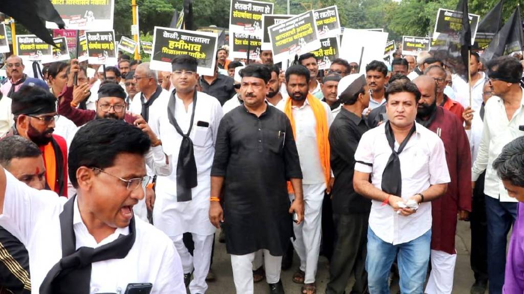 Non partisan public outrage march at the District Collectors Office in Jalgaon