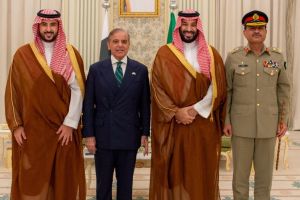 Shehbaz Sharif, Saudi Crown Prince Mohammed bin Salman and aseem Munir