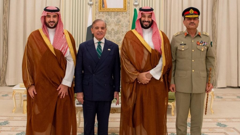 Shehbaz Sharif, Saudi Crown Prince Mohammed bin Salman and aseem Munir