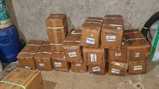 Nashik Rural Police seize gelatin stock in Sarule Shivara Wadiwarhe