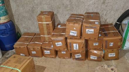 Nashik Rural Police seize gelatin stock in Sarule Shivara Wadiwarhe
