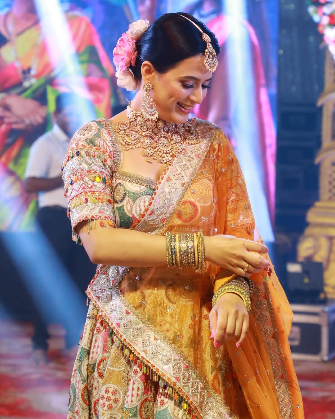 Prajakta Gaikwad Garba Look 2025