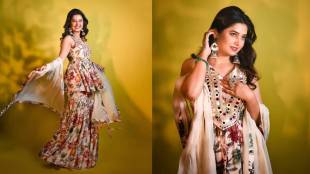 Prajakta mali in floral dress photoshoot