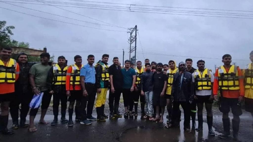 Pune Theur Flood update Pune Disaster Response Force PDRF pune PMRDA Fire brigade